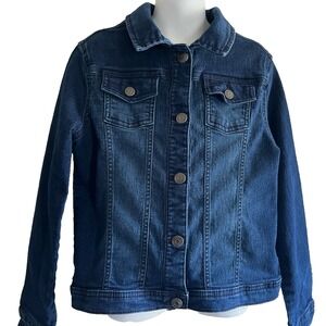 Gymboree Denim Jacket Large 10-12 Blue Jean Coat Girl Clothing Outerwear